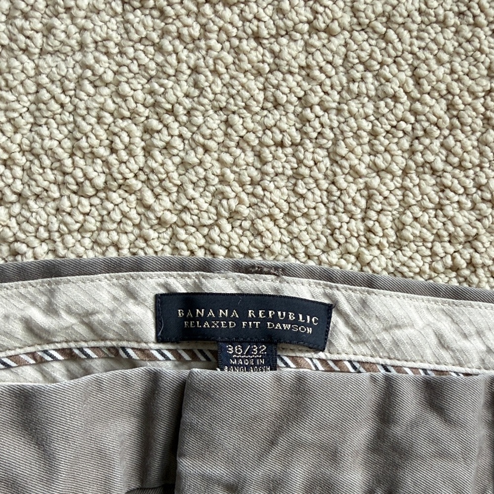 Men’s banana republic Gray Dawson chino Pants 36x32 - Picture 3 of 4